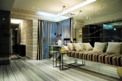 现代风格—条纹系列现代客厅装修图片