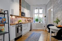 简单色调北欧2居室简约厨房装修图片