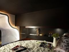 20平个性单身公寓现代卧室装修图片