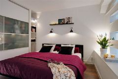 74平米家居个性风尚现代卧室装修图片