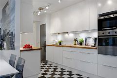 74平米家居个性风尚现代厨房装修图片