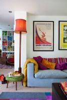 色彩缤纷国外公寓设计混搭客厅装修图片