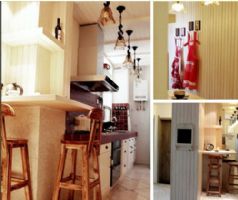 64平米温馨浪漫小家地中海厨房装修图片