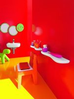 儿童盥洗室童趣设计现代卫生间装修图片