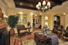 花团锦簇 320平米美式风美式客厅装修图片