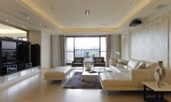 经典的白色简欧空间 打造现代理想居室混搭客厅装修图片