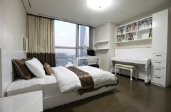 银色低调奢华公寓简约卧室装修图片