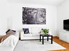 109平米简洁明亮复式公寓简约客厅装修图片