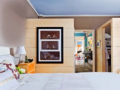93平米的糖果色小屋混搭卧室装修图片