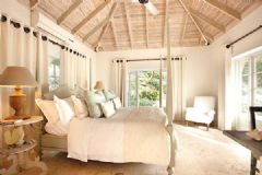 加勒比海奢华度假别墅现代卧室装修图片