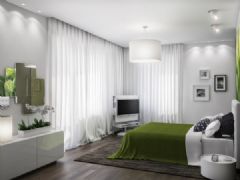 300平米乌克兰公寓简约卧室装修图片