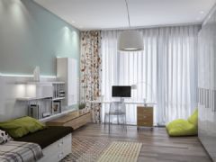 300平米乌克兰公寓简约卧室装修图片