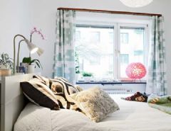56平米白色简洁公寓简约卧室装修图片