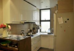 92平米美式复古小居美式厨房装修图片