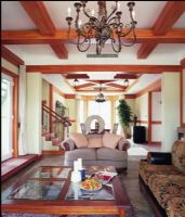 380平米东南亚风格别墅混搭客厅装修图片