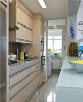 70平米现代风公寓 为你打造雅致小空间现代厨房装修图片