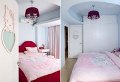 打造粉嫩Hello Kitty主题之家现代卧室装修图片