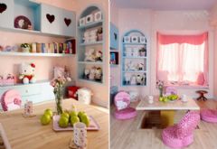 打造粉嫩Hello Kitty主题之家现代书房装修图片