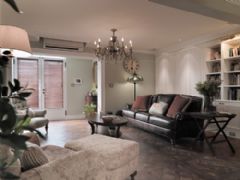 85平米美式古典温馨家居美式客厅装修图片