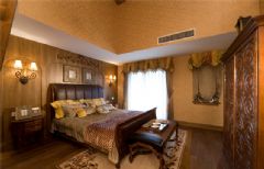 180平米美式风格  感受不一样的家居生活地中海卧室装修图片