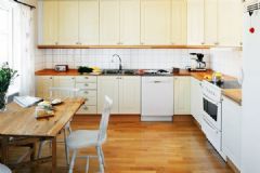 116平米阳光公寓 优雅清新蓝调设计简约厨房装修图片