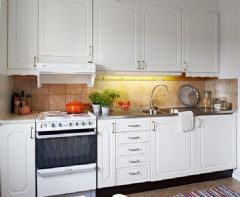 56平简约北欧风公寓欧式厨房装修图片
