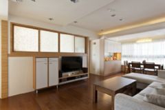 83平米日式风味家居古典客厅装修图片