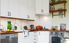 67平米一家三口的现代理想之家现代厨房装修图片