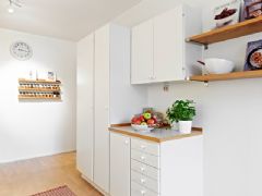 75平米夏日清凉公寓现代厨房装修图片