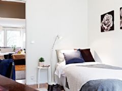 75平米夏日清凉公寓现代卧室装修图片