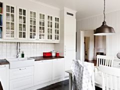 71平米意式公寓 素雅而不单调欧式厨房装修图片