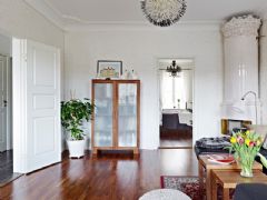 71平米意式公寓 素雅而不单调欧式客厅装修图片