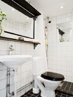 22平米智慧窝居 厨房楼梯的巧搭配现代卫生间装修图片
