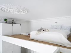 22平米智慧窝居 厨房楼梯的巧搭配现代卧室装修图片