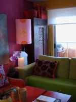89平米色彩大胆的混搭风混搭客厅装修图片