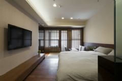 28平米日式超迷你小户型收纳设计古典卧室装修图片
