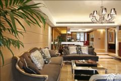 125平欧式古典豪华家装欧式客厅装修图片