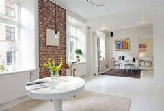 94平米的瑞典白色风格欧式客厅装修图片