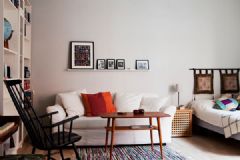 36平米紧凑型单身公寓简约客厅装修图片