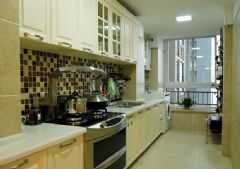 108平米宽敞舒适家装 厨房带大飘窗现代厨房装修图片
