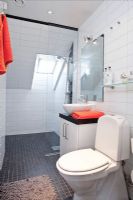活力亮色的57平米现代公寓混搭卫生间装修图片