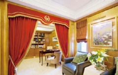 古典复式设计 优雅尊贵品质古典书房装修图片
