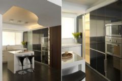 95平米老房翻新 变身古典实用户型古典厨房装修图片