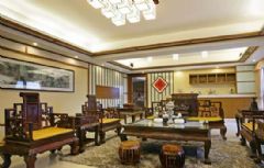 中式复式楼设计 不仅仅是传统中式客厅装修图片