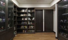 美式休闲单身男品味公寓美式书房装修图片