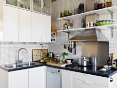 70平白木森林北欧公寓欧式厨房装修图片