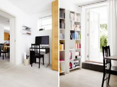 80平瑞典小住宅美式书房装修图片