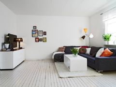 白色公寓 享受素雅低调的家居生活简约客厅装修图片