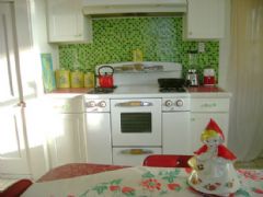 手工织物装饰森林系温馨幸福之家美式厨房装修图片