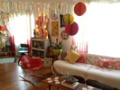 手工织物装饰森林系温馨幸福之家美式客厅装修图片